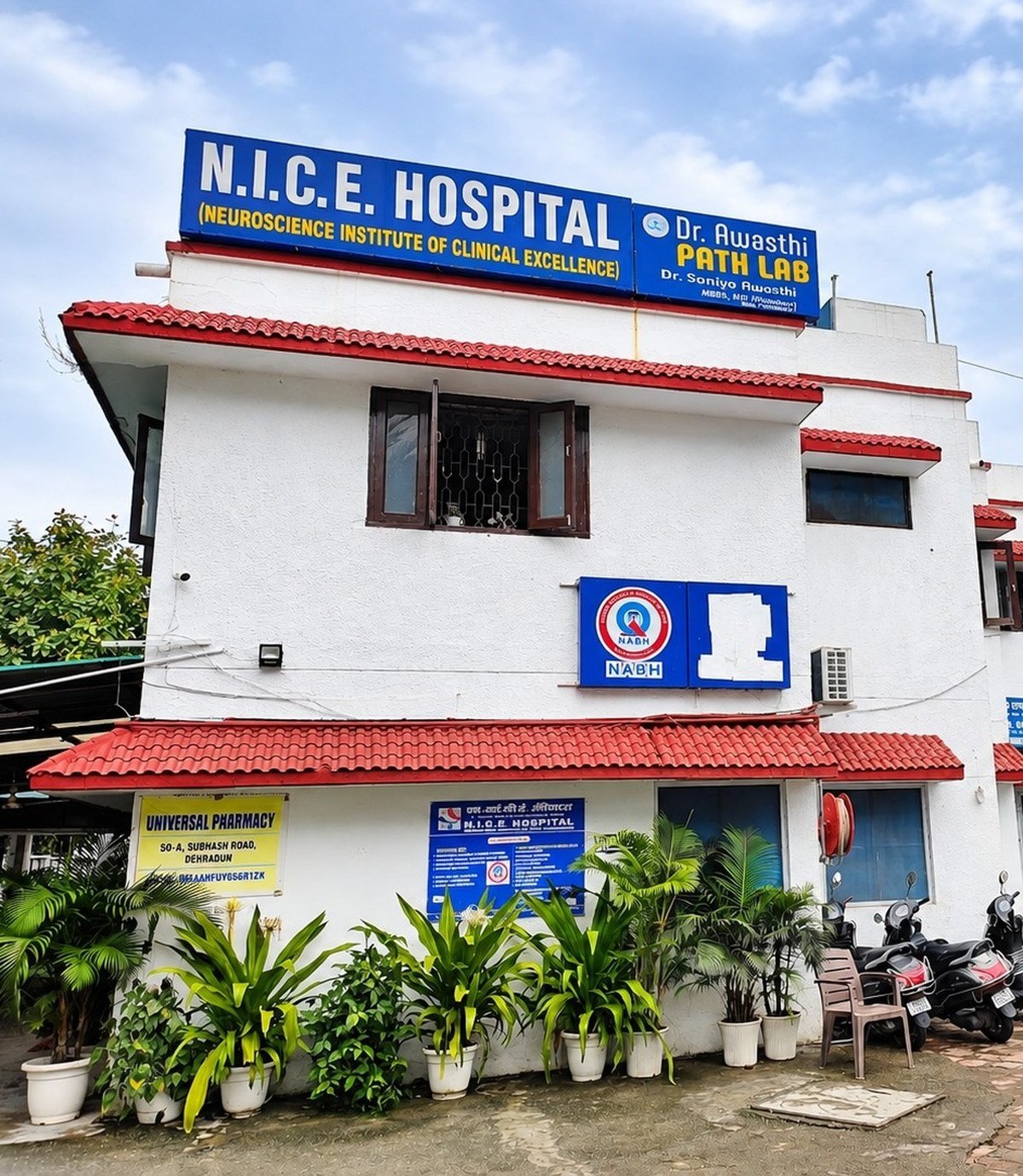 N.I.C.E Hospital building — Neuroscience Institute of Clinical Excellence, Dehradun
