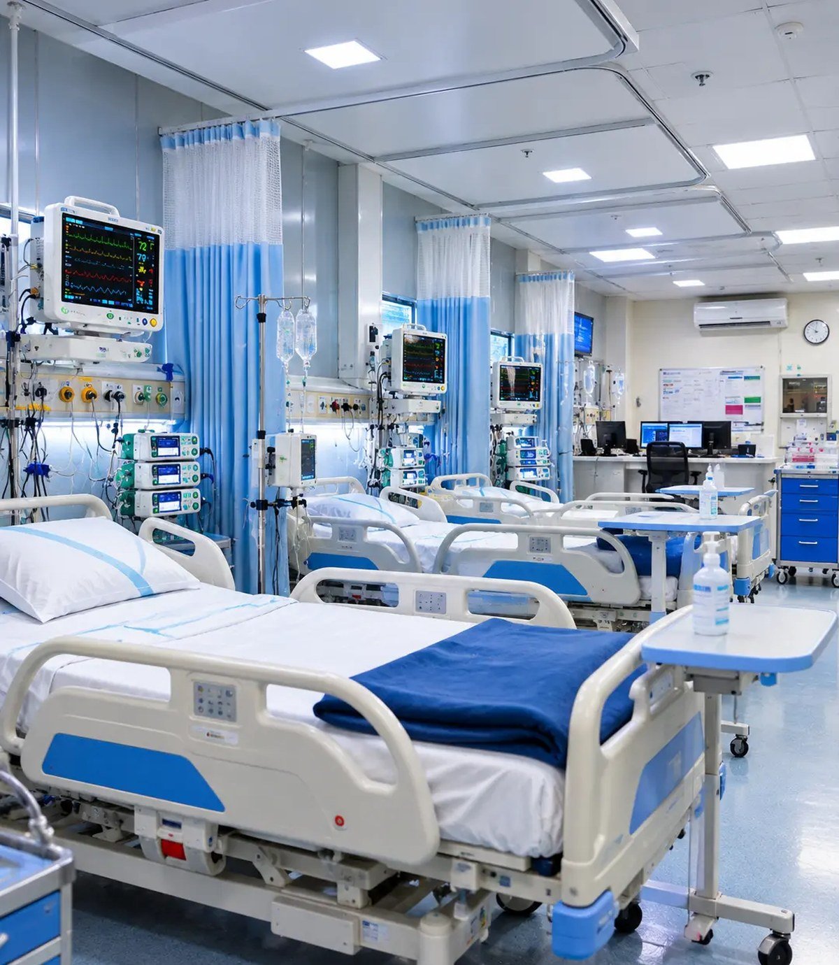 Intensive Care Unit ward at N.I.C.E Hospital, Dehradun